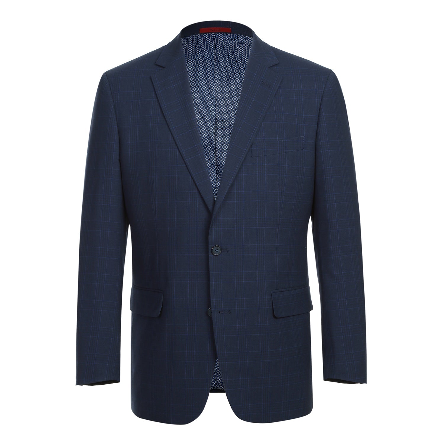 293-26 Men's Classic Fit Checked Suits - 38Lx32W