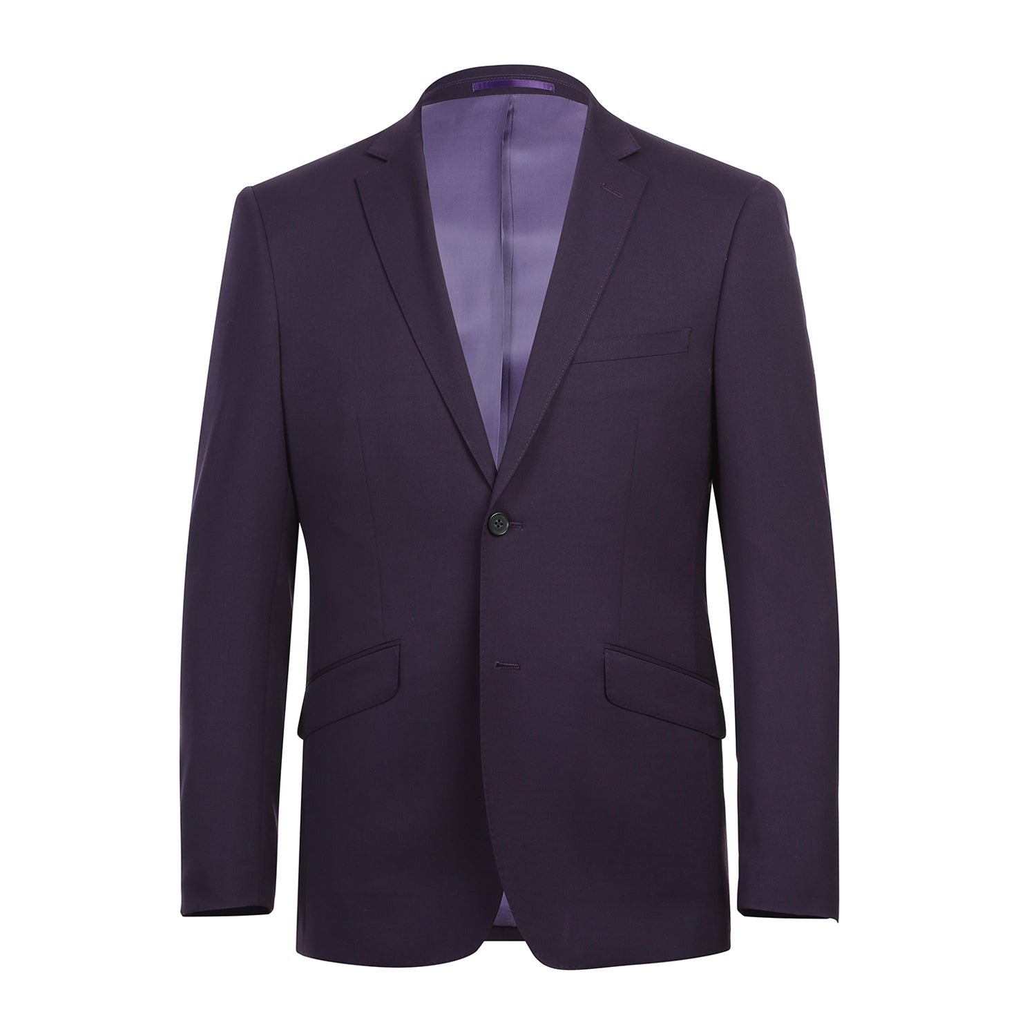 566-4 Men's Slim Fit Wool Suits - 38Lx32W