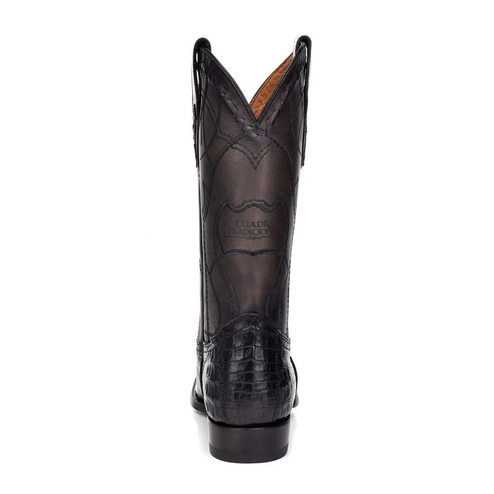 Black Caiman Boots - Black