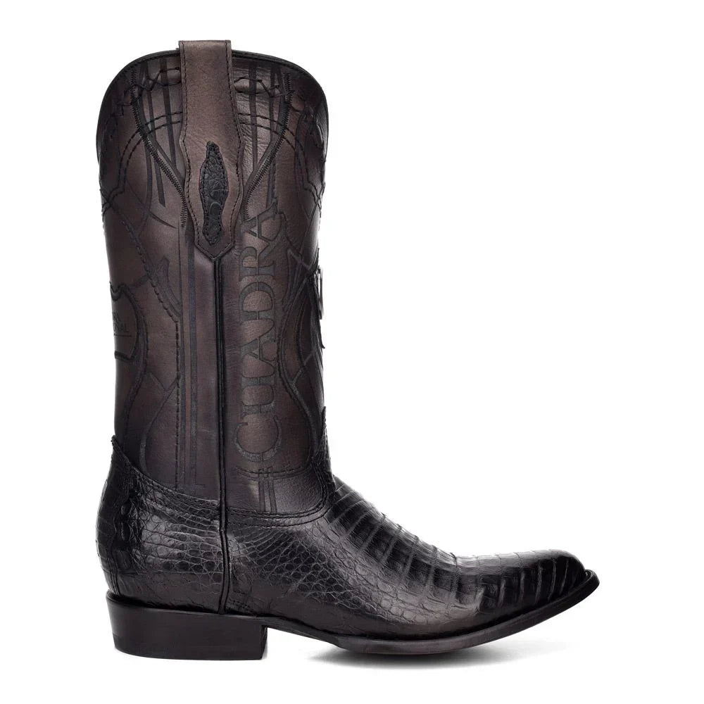 Black Caiman Boots - Black