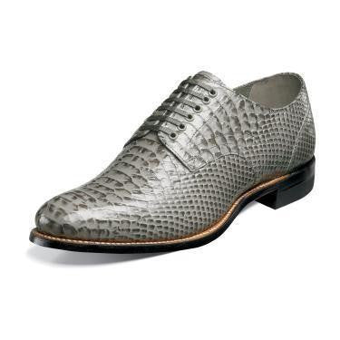 Mens Gray Snake Motif Shoes 00055-0020