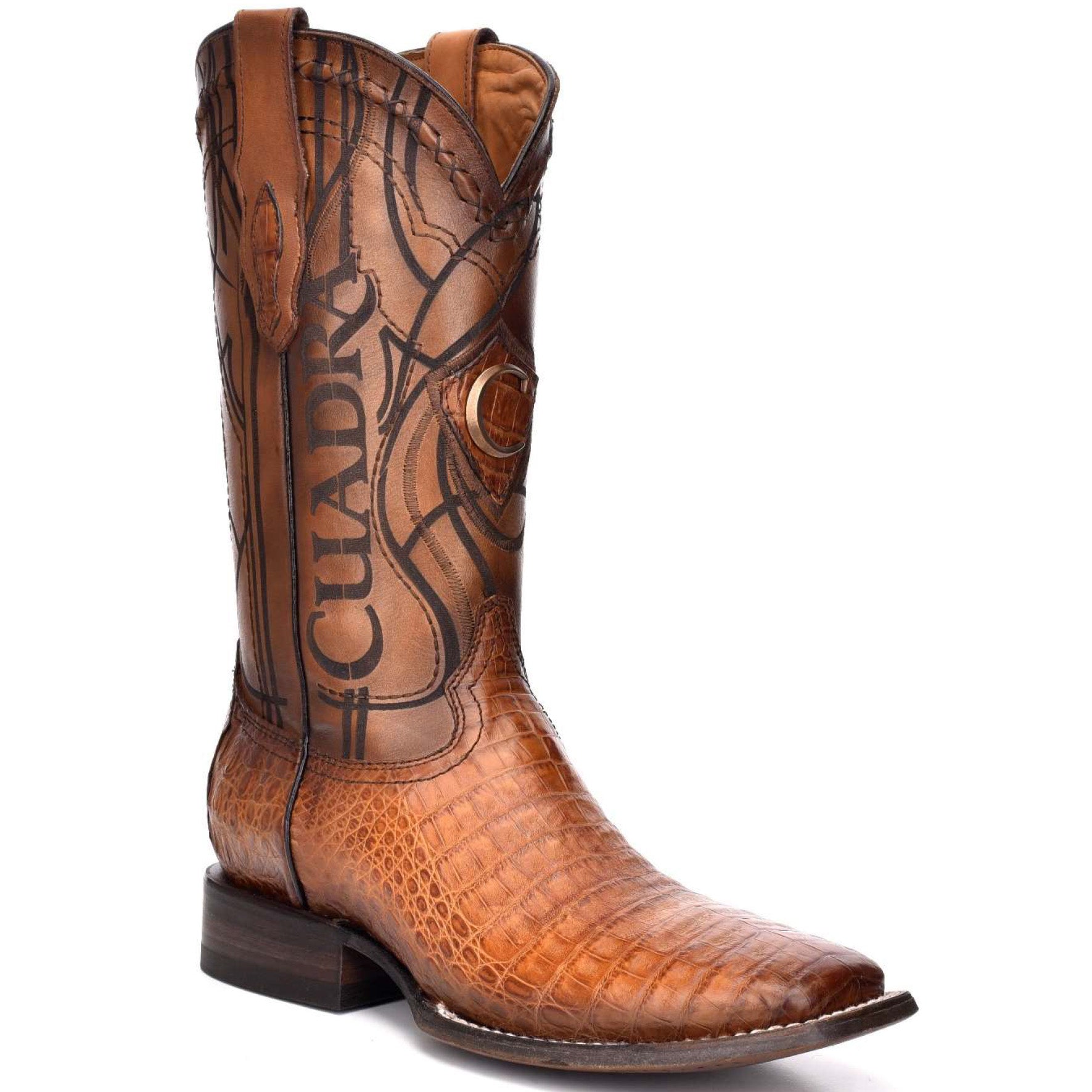 Caiman Belly Mens Cowboy Boots - EE