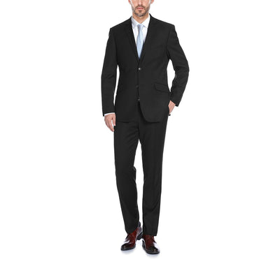 2110-1 Men's Slim Fit Solid Stretch 2-Piece Suit