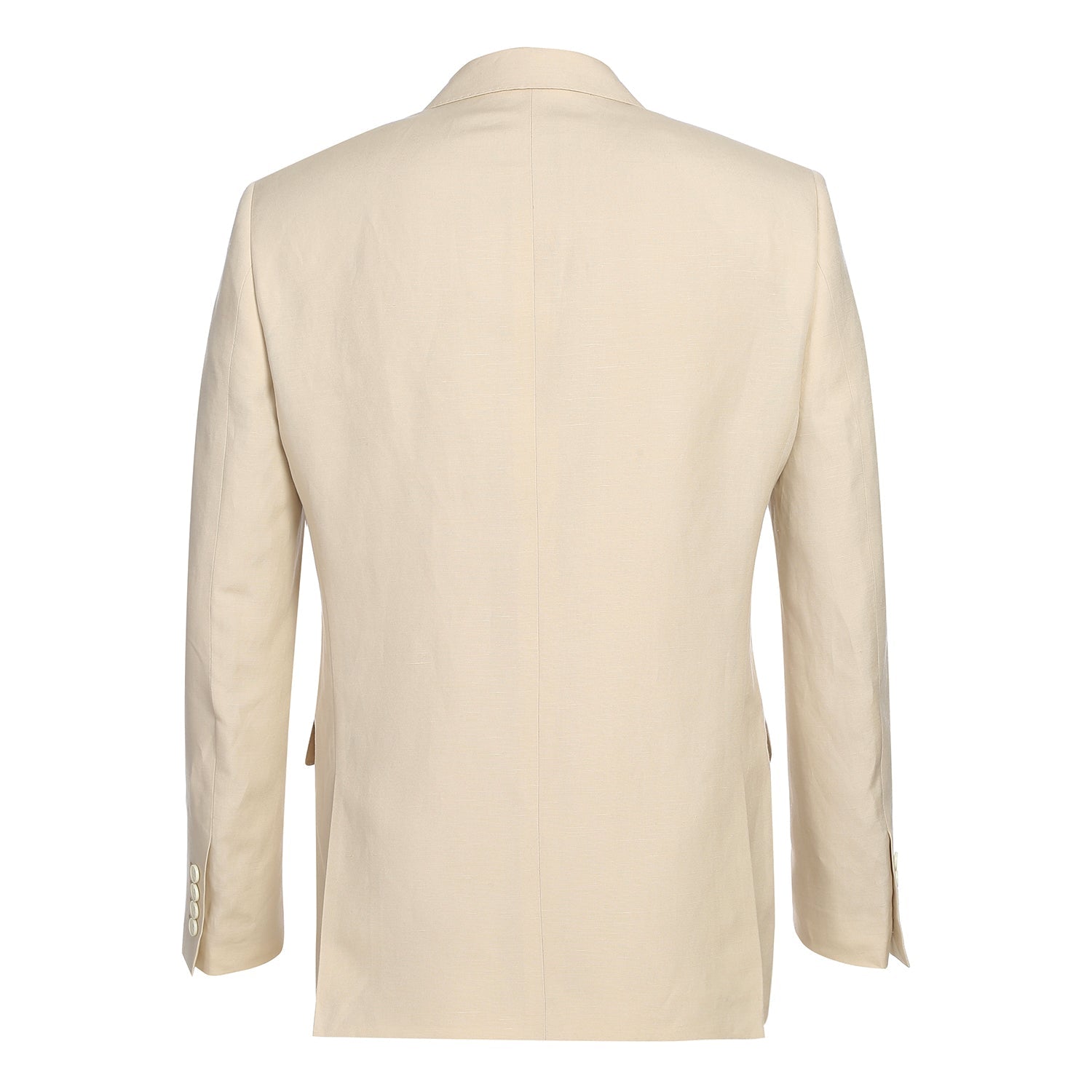 611-3 Men's New Slim Fit Checked Linen Suits - 38Lx32W
