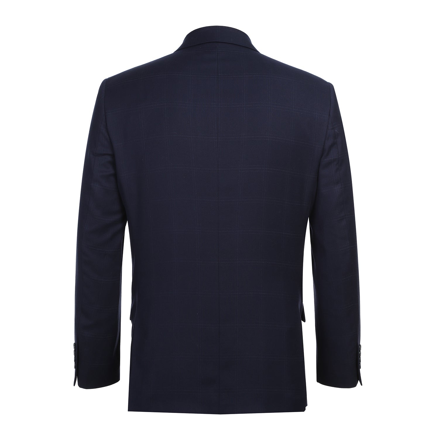 293-29 Men's Slim Fit Checked Suits - 38Lx32W