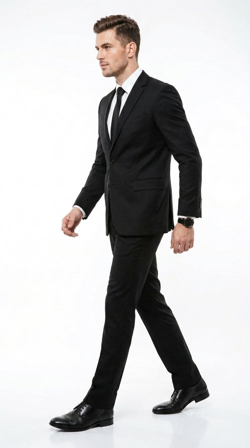 Men’s Black Men in Black Inspired Suit – Classic 2 Button Agent Style Formal Suit