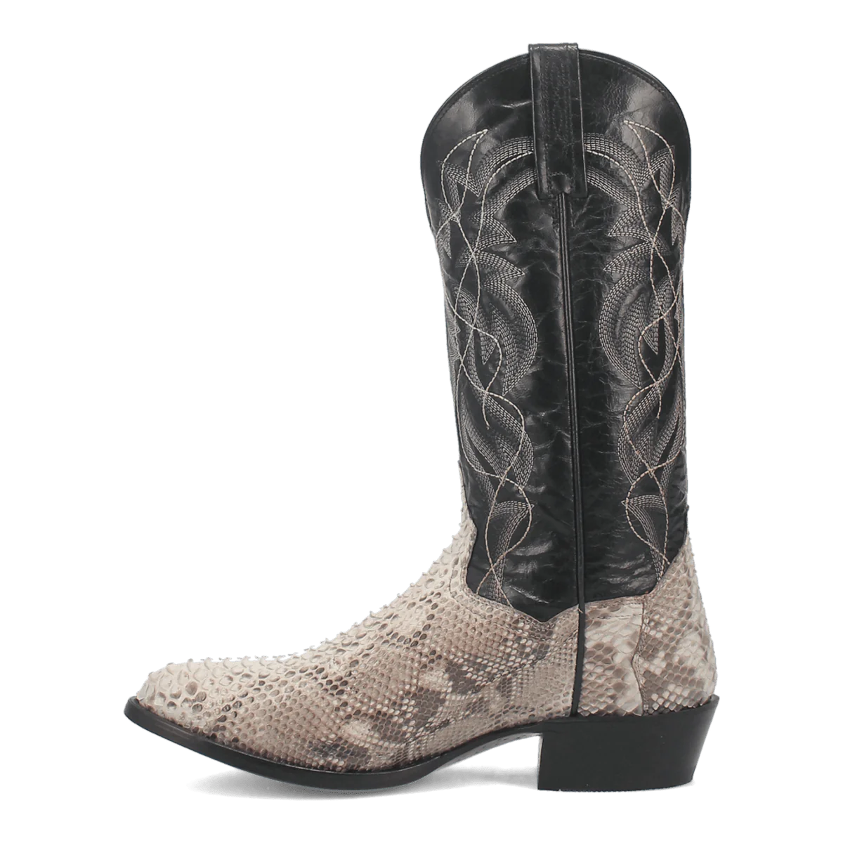 Dan Post Men's Manning Python Snakeskin Round Toe Boots - Natural - 7D