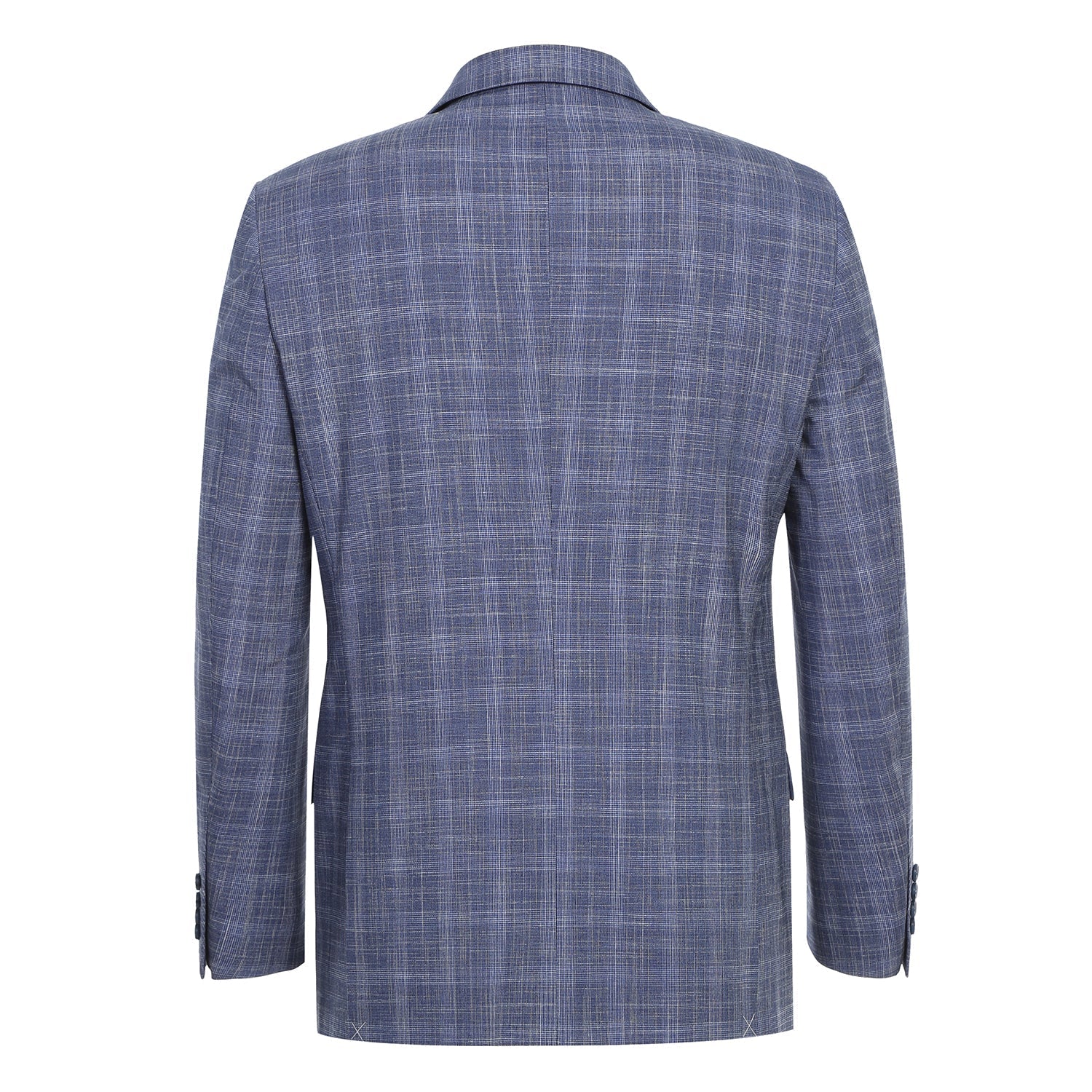 293-24 Men's Slim Fit Checked Suits - 38Lx32W