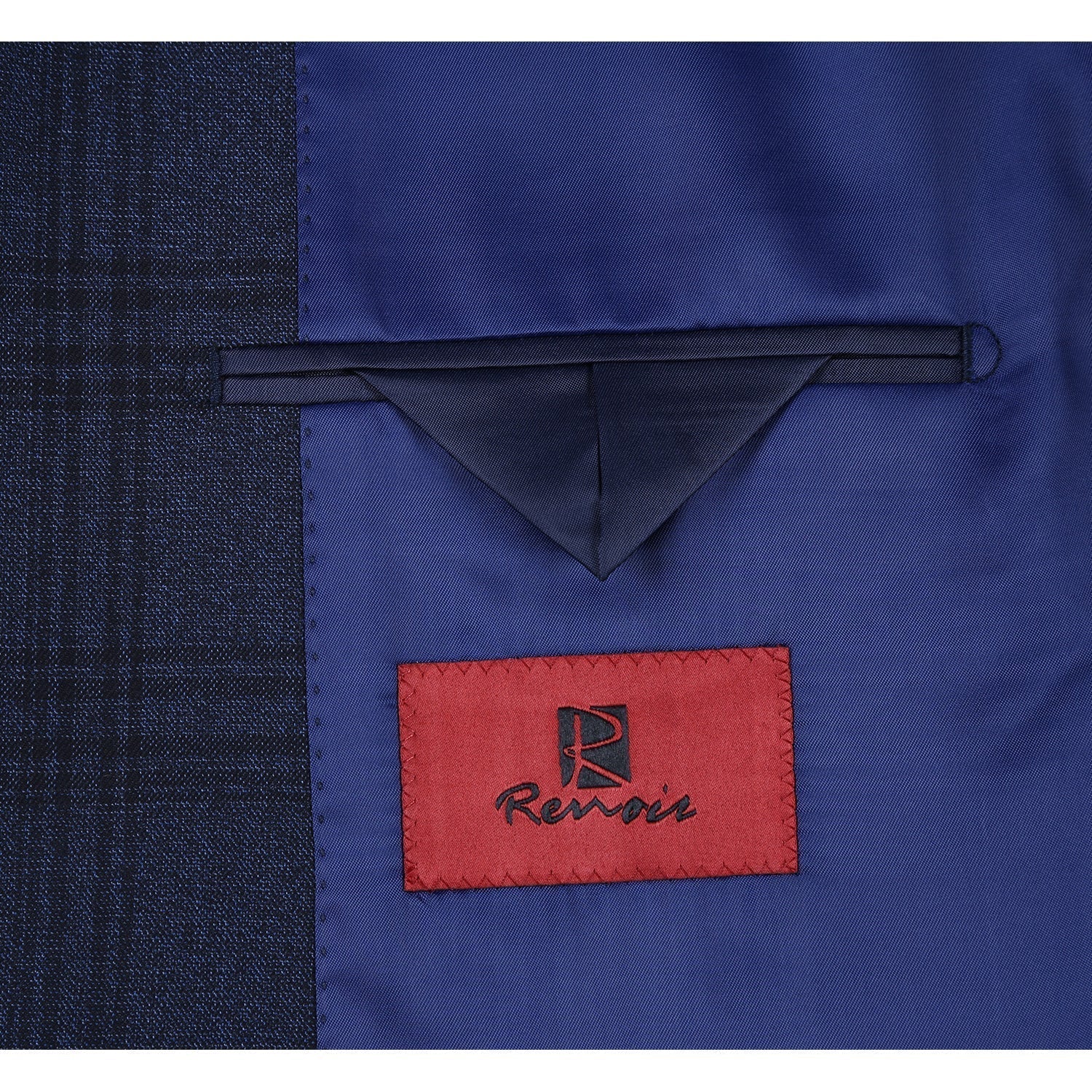 293-21 Men's Slim Fit Stretch Checked Suits - 38Lx32W