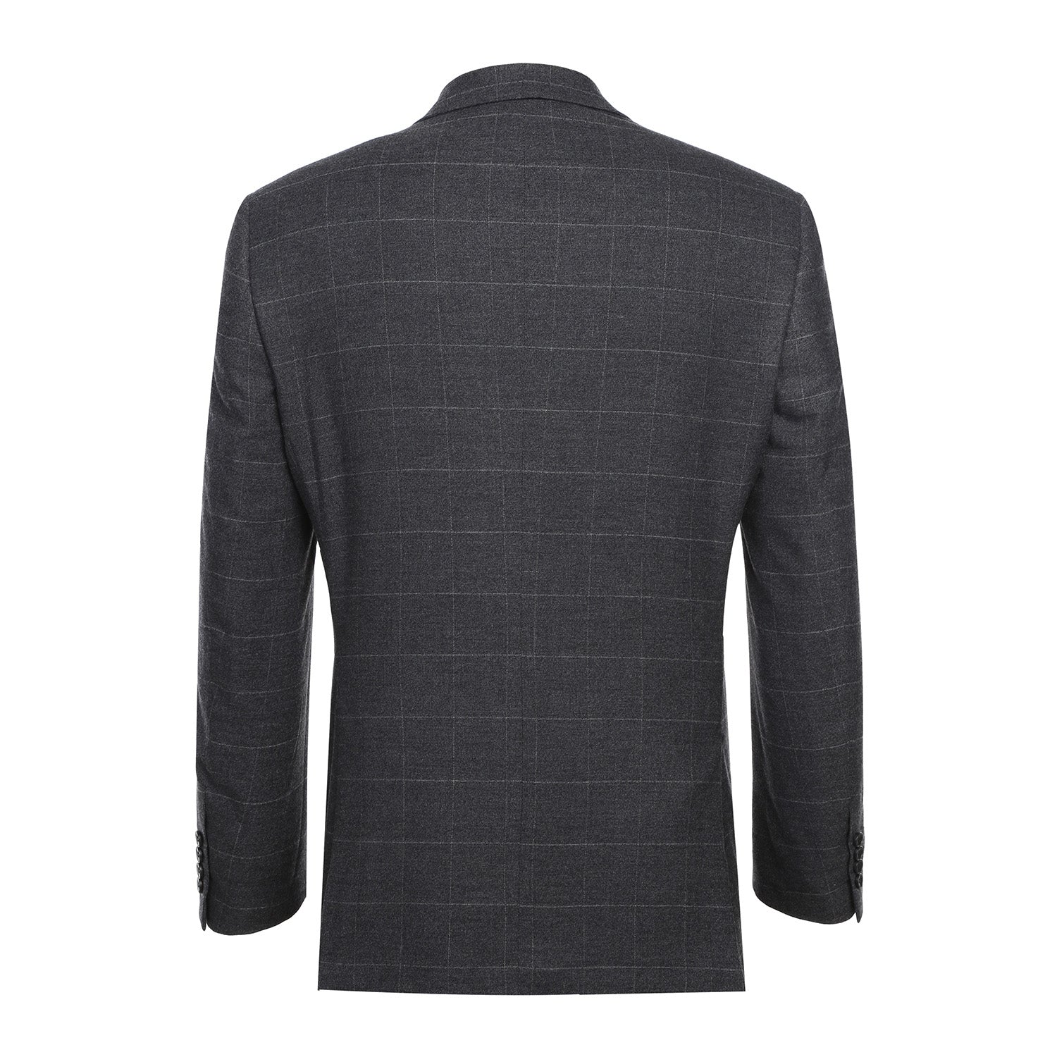 293-31 Men's Slim Fit Checked Suits - 38Lx32W