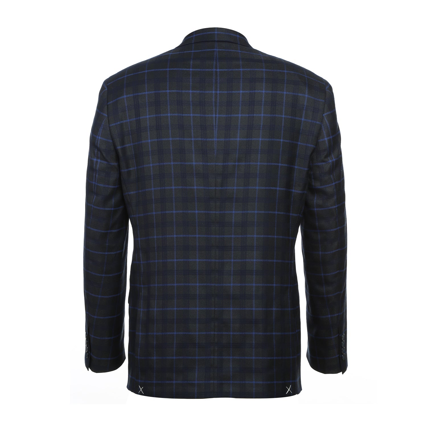 293-27 Men's Classic Fit Checked Suits - 38Lx32W