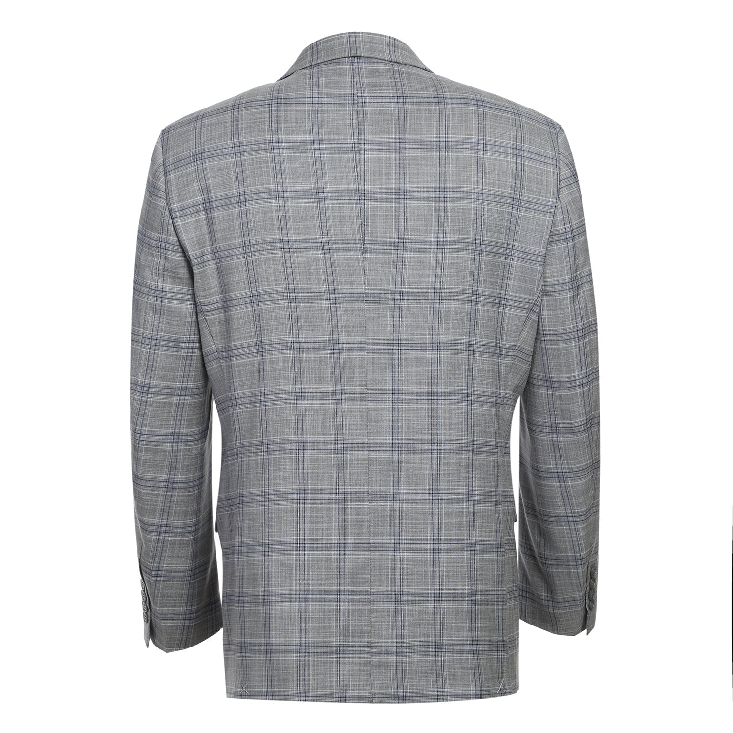 293-23 Men's Classic Fit Checked Suits - 38Lx32W
