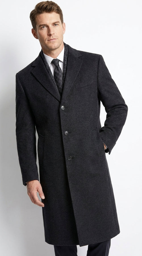 Men’s Black Long Overcoat – Daredevil Born Again Wilson Fisk Inspired Classic Kingpin Coat