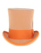 Victorian Steampunk Top Hat - 1800 19th Century - Dressy Loden Felt Top Orange Hat