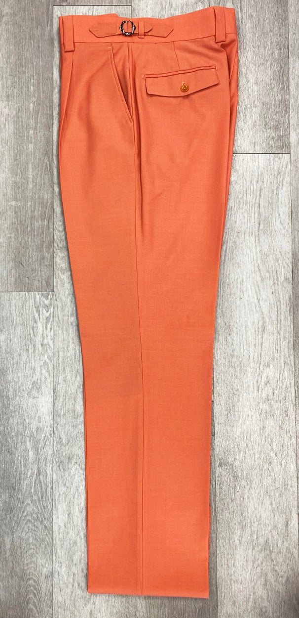 Tiglio Luxe Marbella Solid Coral Wide Leg Pants TIG4502/1 (SIZE 32 ONLY) - 32