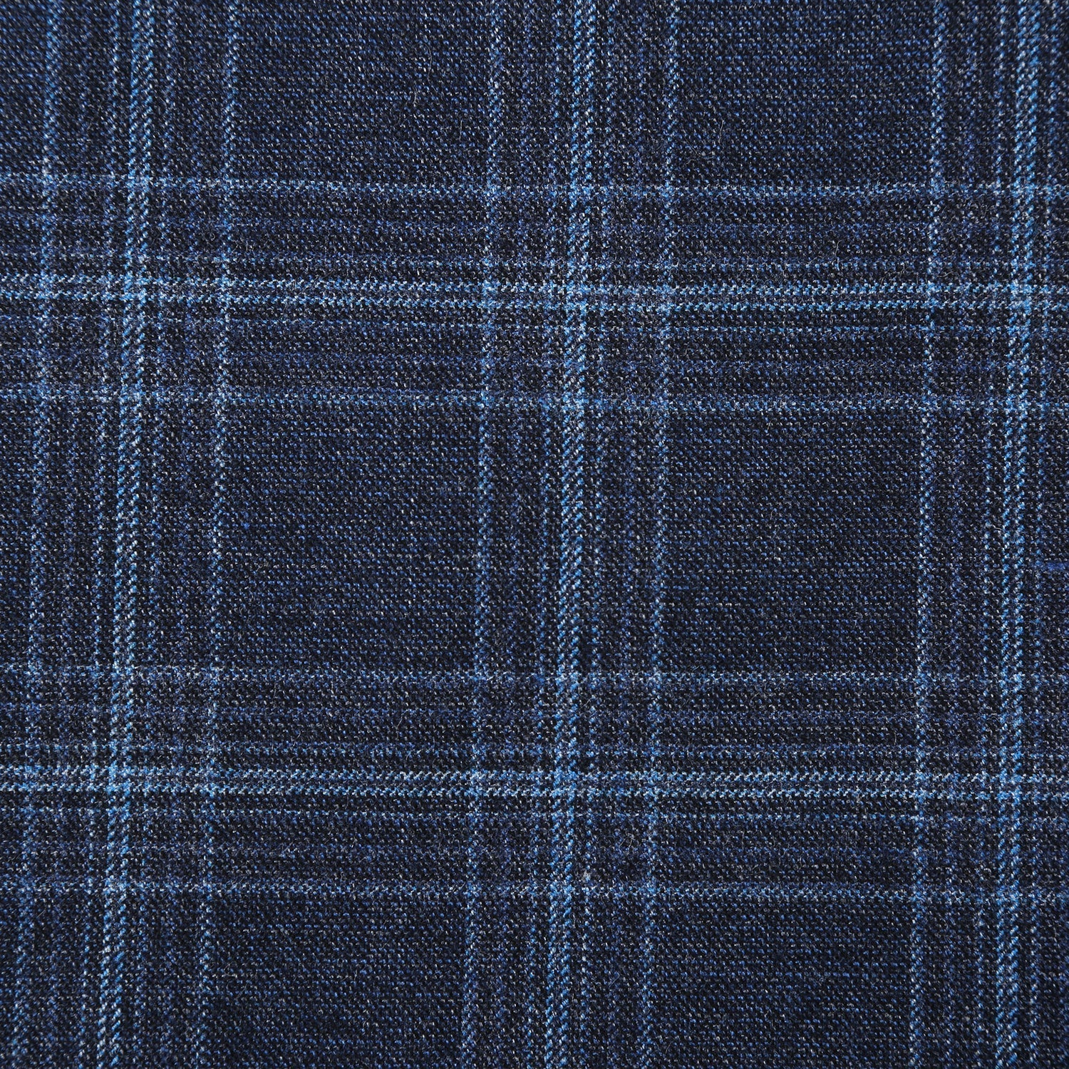 562-4 Men's Slim Fit Wool Stretch Checked Suits - 38Lx32W