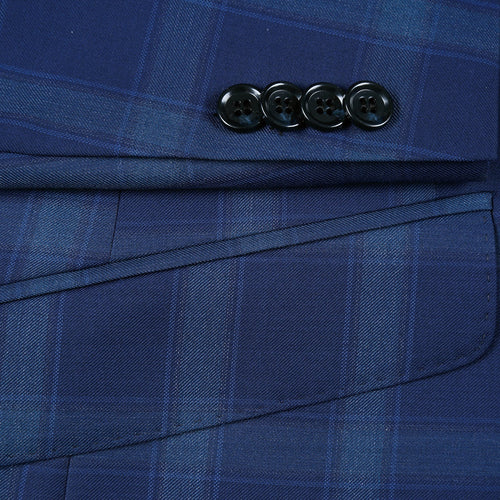 562-5 Men's Classic Fit Wool Checked Suits