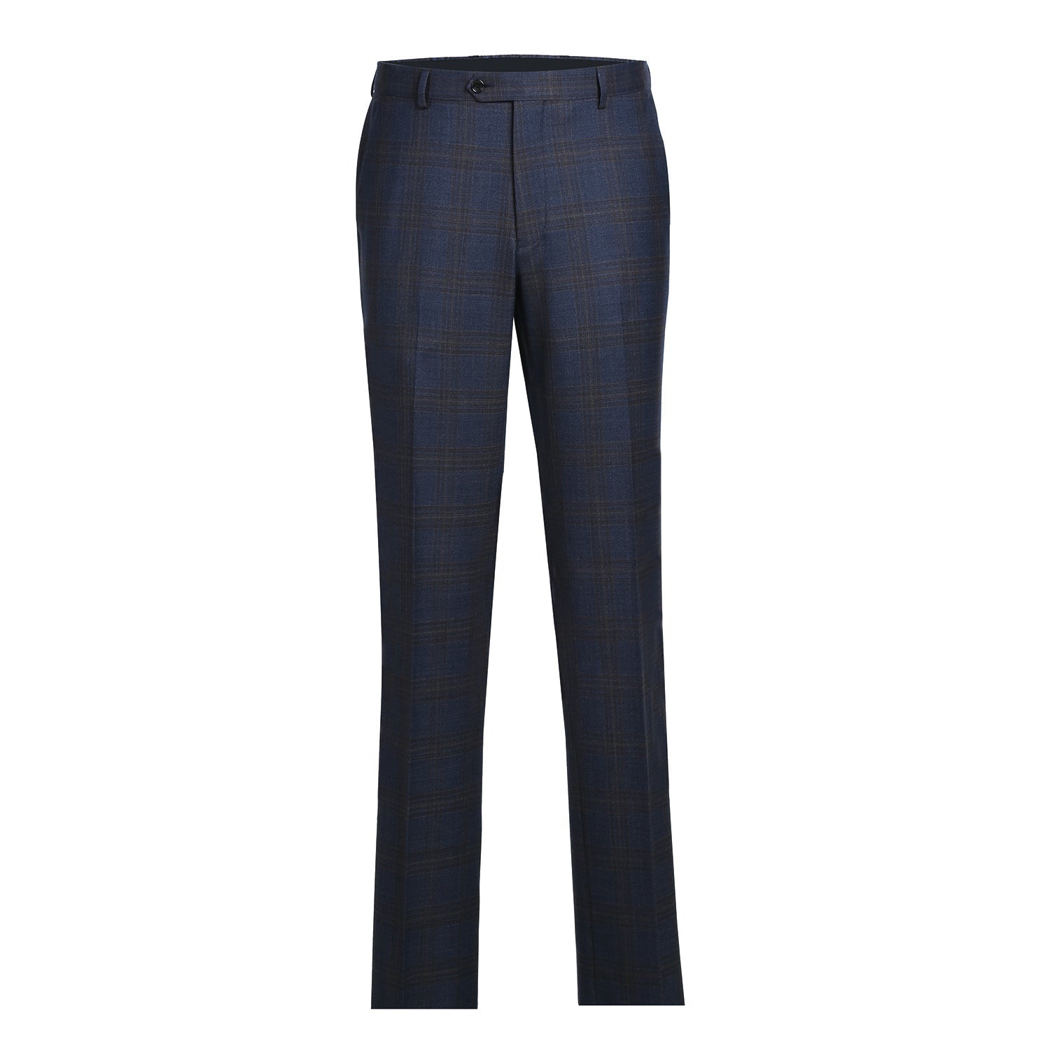 562-7 Men's 3-Piece Wool Stretch Checked Suits - 38Lx32W