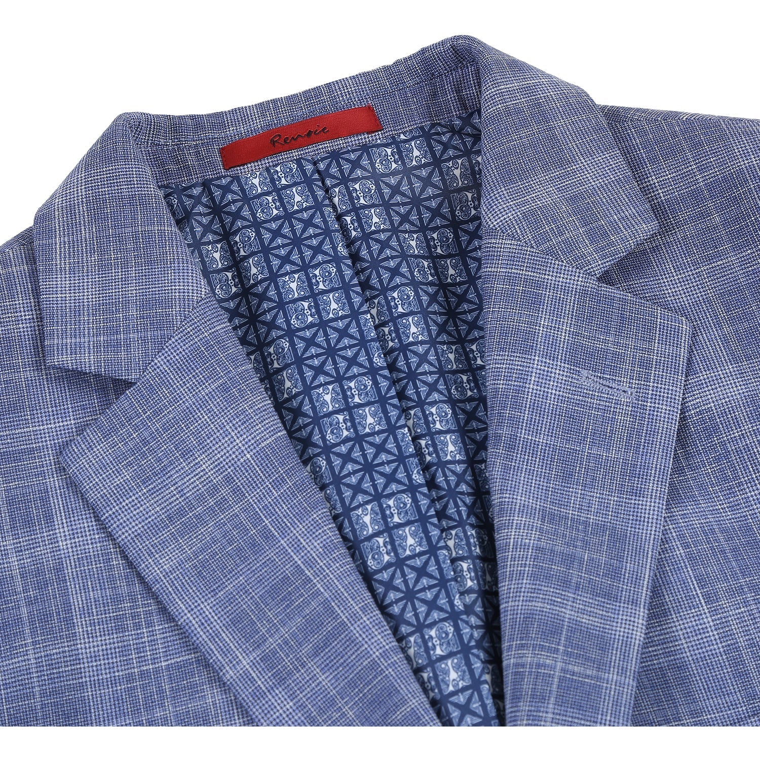 293-24 Men's Slim Fit Checked Suits - 38Lx32W
