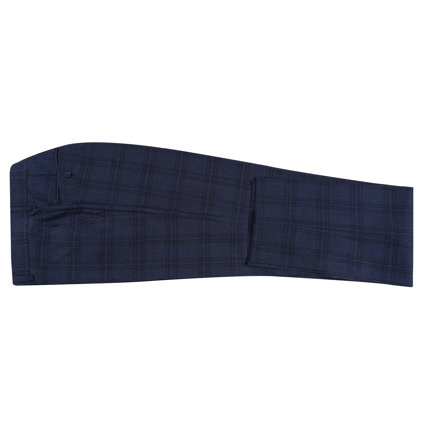 293-21 Men's Slim Fit Stretch Checked Suits - 38Lx32W