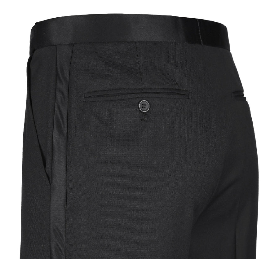 "Classic Fit Black Tuxedo for Men - Traditional One Button Peak Style" - 34 Short