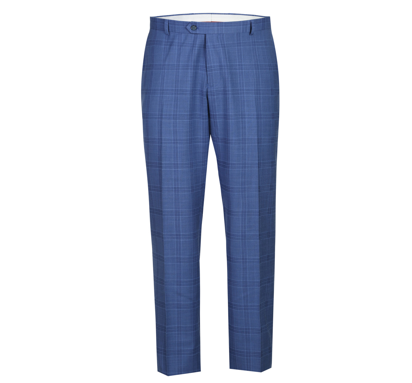 293-10 Men's 2-Piece Slim Fit Windowpane Check Dress Stretch Suit - 38Lx32W