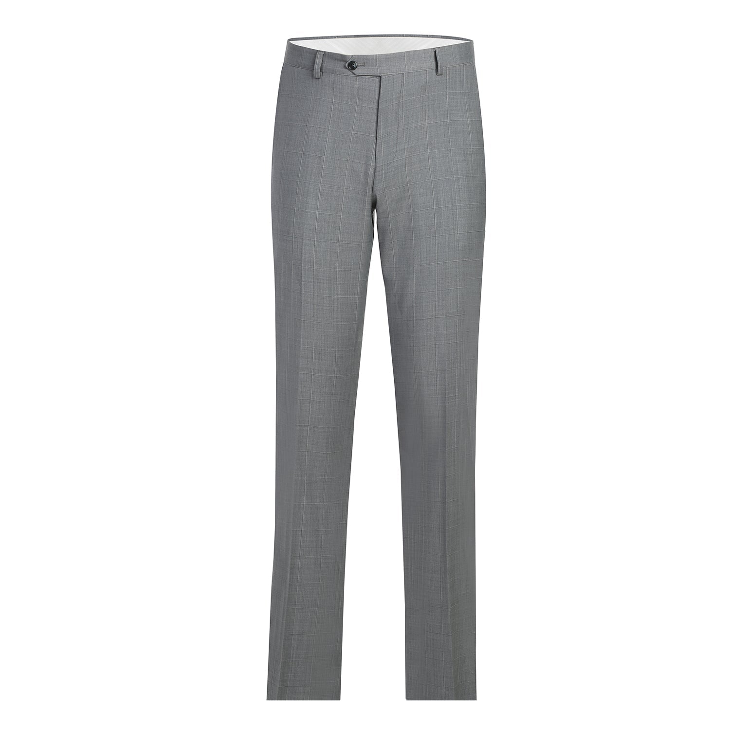 564-1 Men's Classic Fit Wool Blend Stretch Checked Suit - 38Lx32W