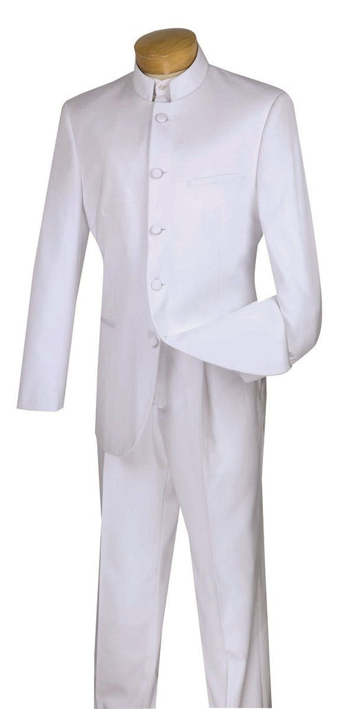 Vinci Men's 5 Button 2-Piece Nehru Suit Fashionable Style