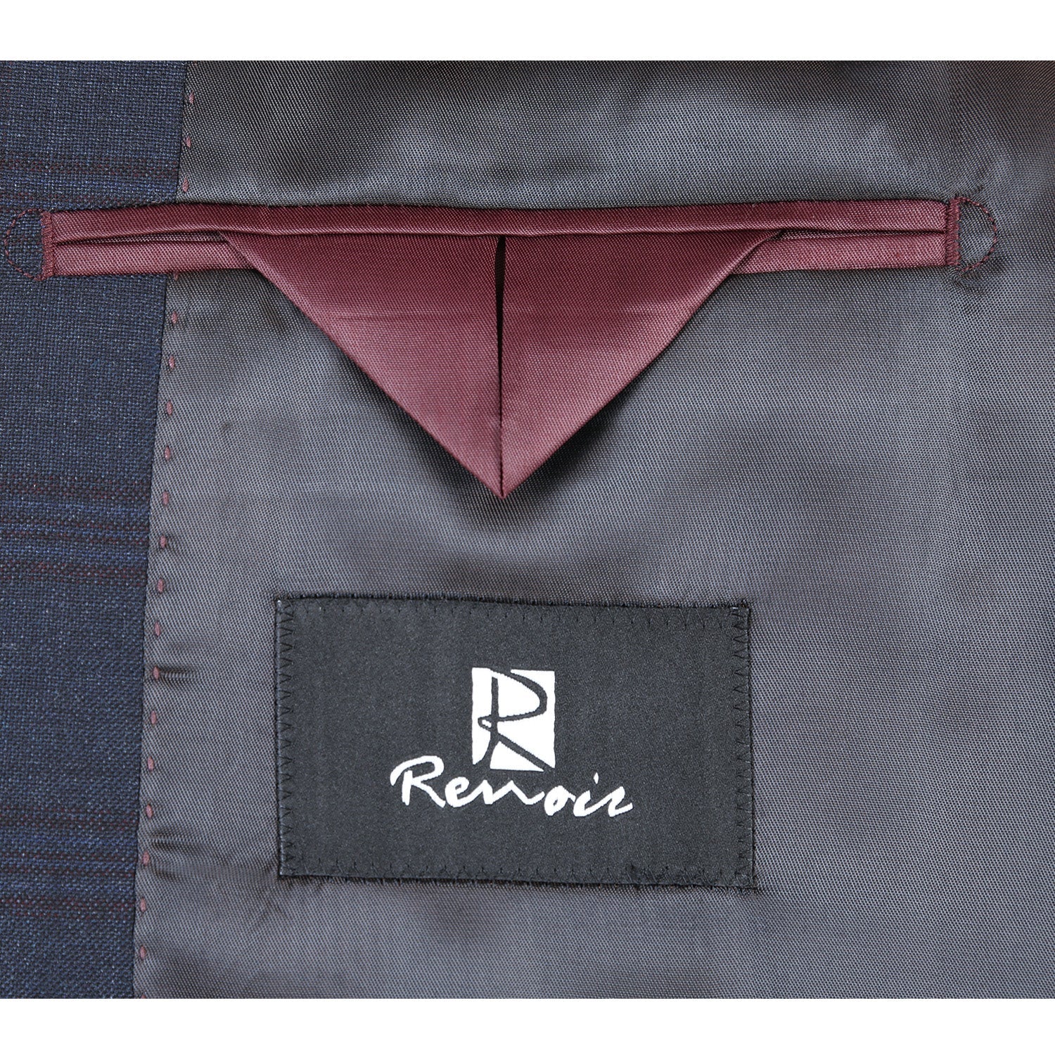 564-5 Men's Slim Fit Wool Suit - 38Lx32W