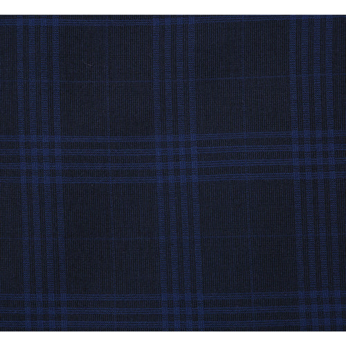 564-3 Men's Slim Fit Wool Blend Stretch Checked Suit