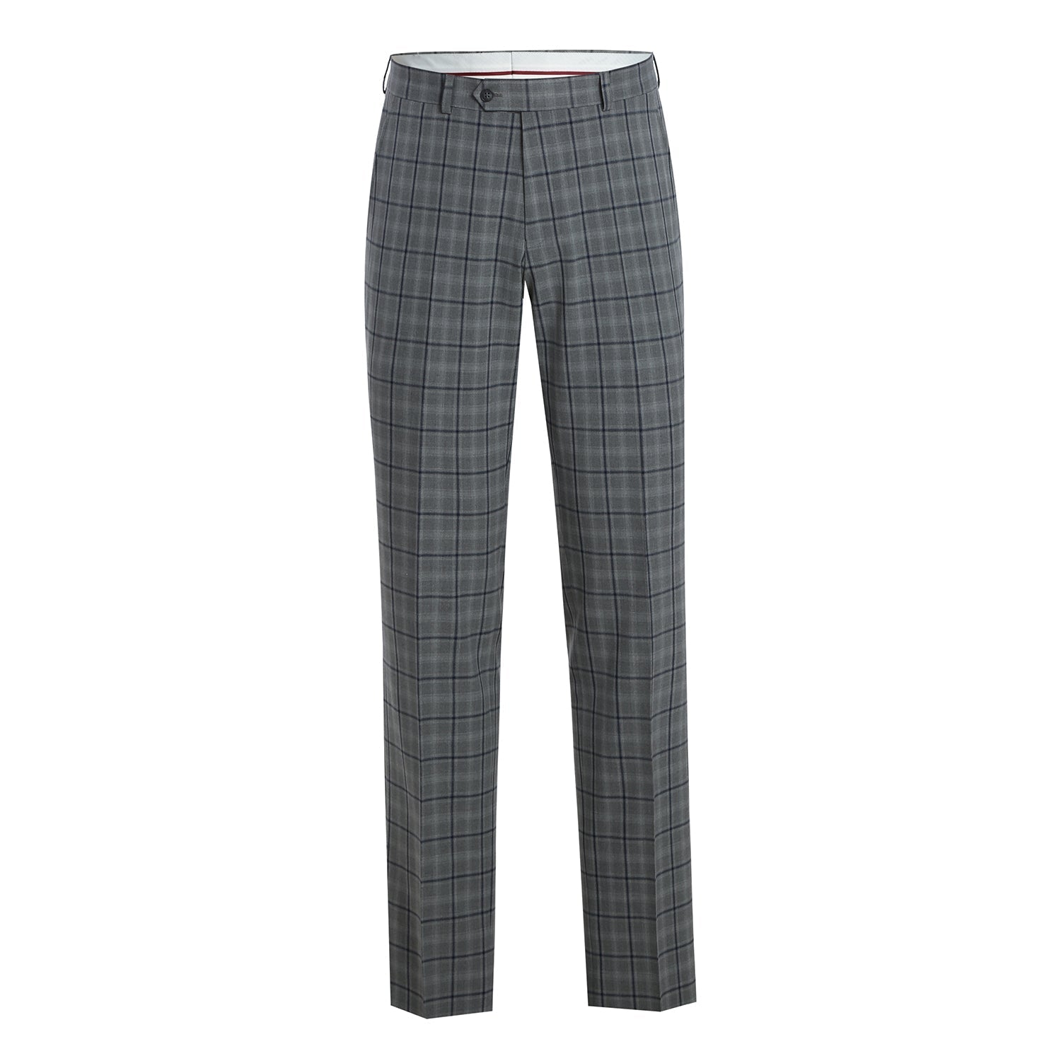 293-20 Men's Slim Fit Stretch Checked Suits - 38Lx32W