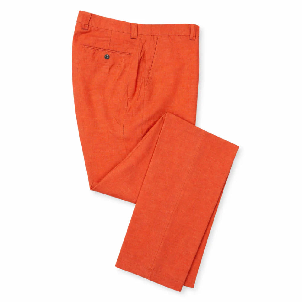 Premium Linen Pant – Rust