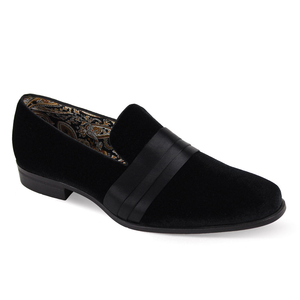 Uptown Hustle in Black Sleek Velvet Loafers - 7 Standard / D / Medium