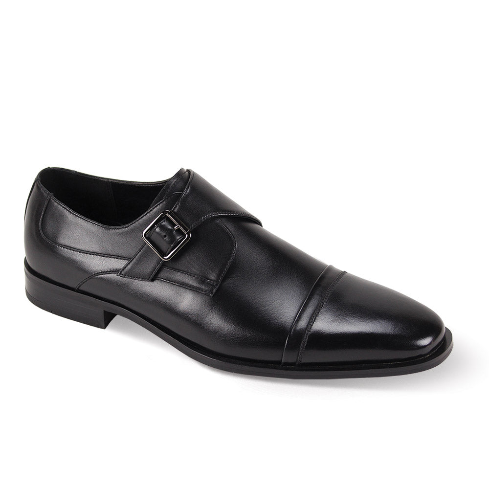 Giorgio Venturi Monk Elite Single Monk Strap Dress Shoe - 6 Standard / D / Medium