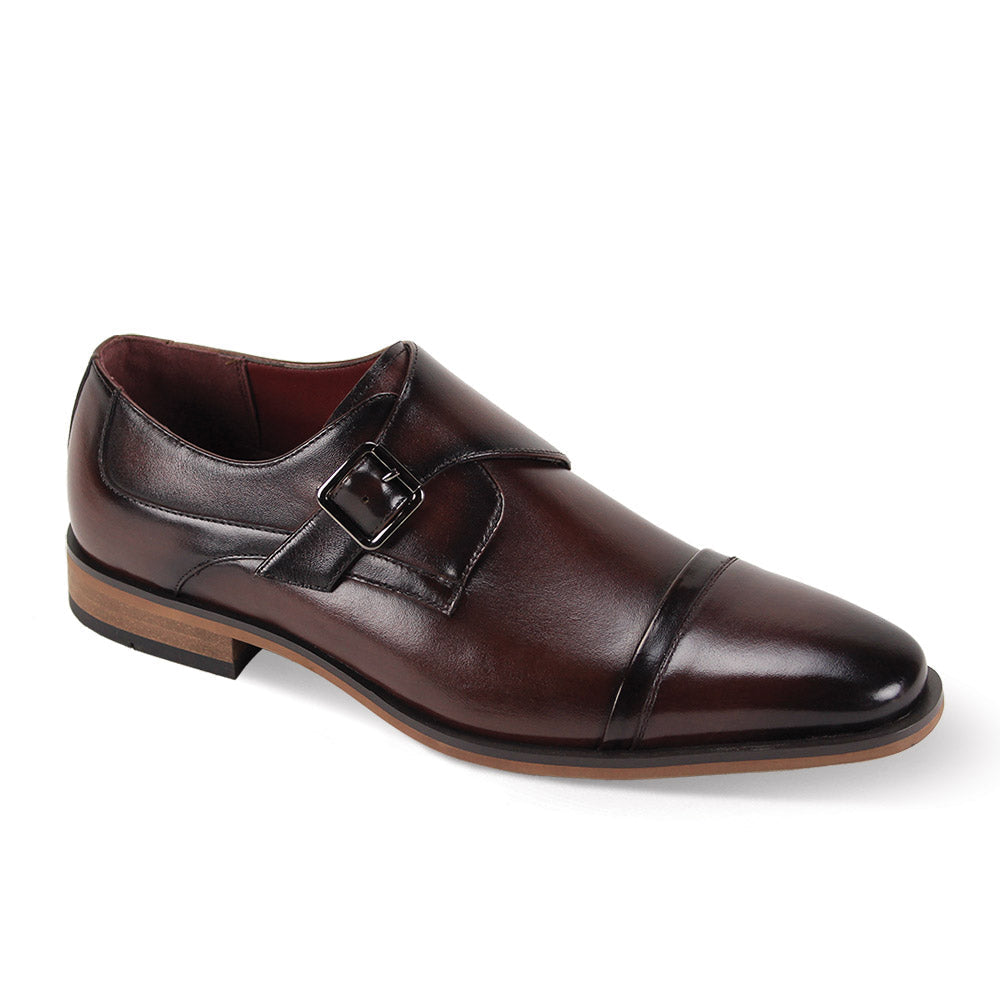 Giorgio Venturi Monk Elite Single Monk Strap Dress Shoe - 6 Standard / D / Medium