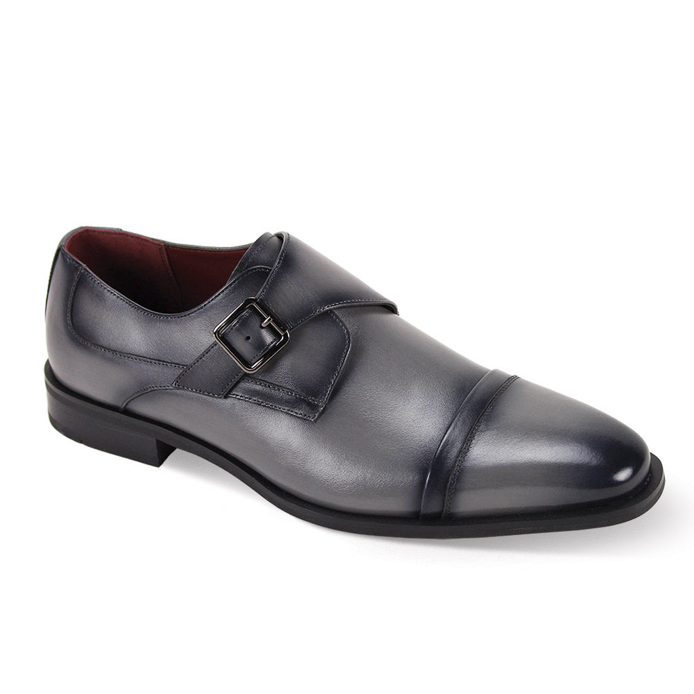 Giorgio Venturi Monk Elite Single Monk Strap Dress Shoe - 6 Standard / D / Medium