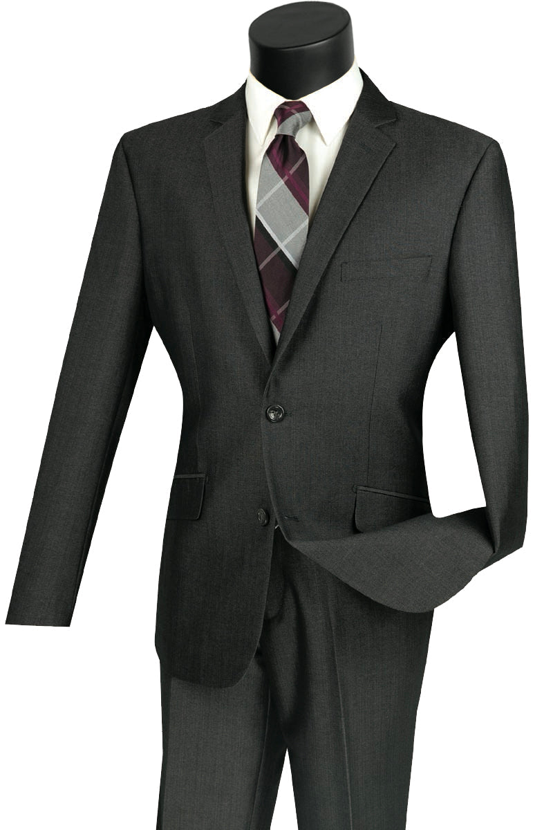 Mens 2 button Slim Fit Suit with Double Breasted Vest in Pink main image 0