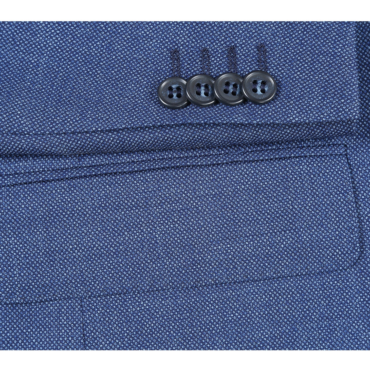 564-6 Men's Classic Fit Wool Blend Suits - 38Lx32W