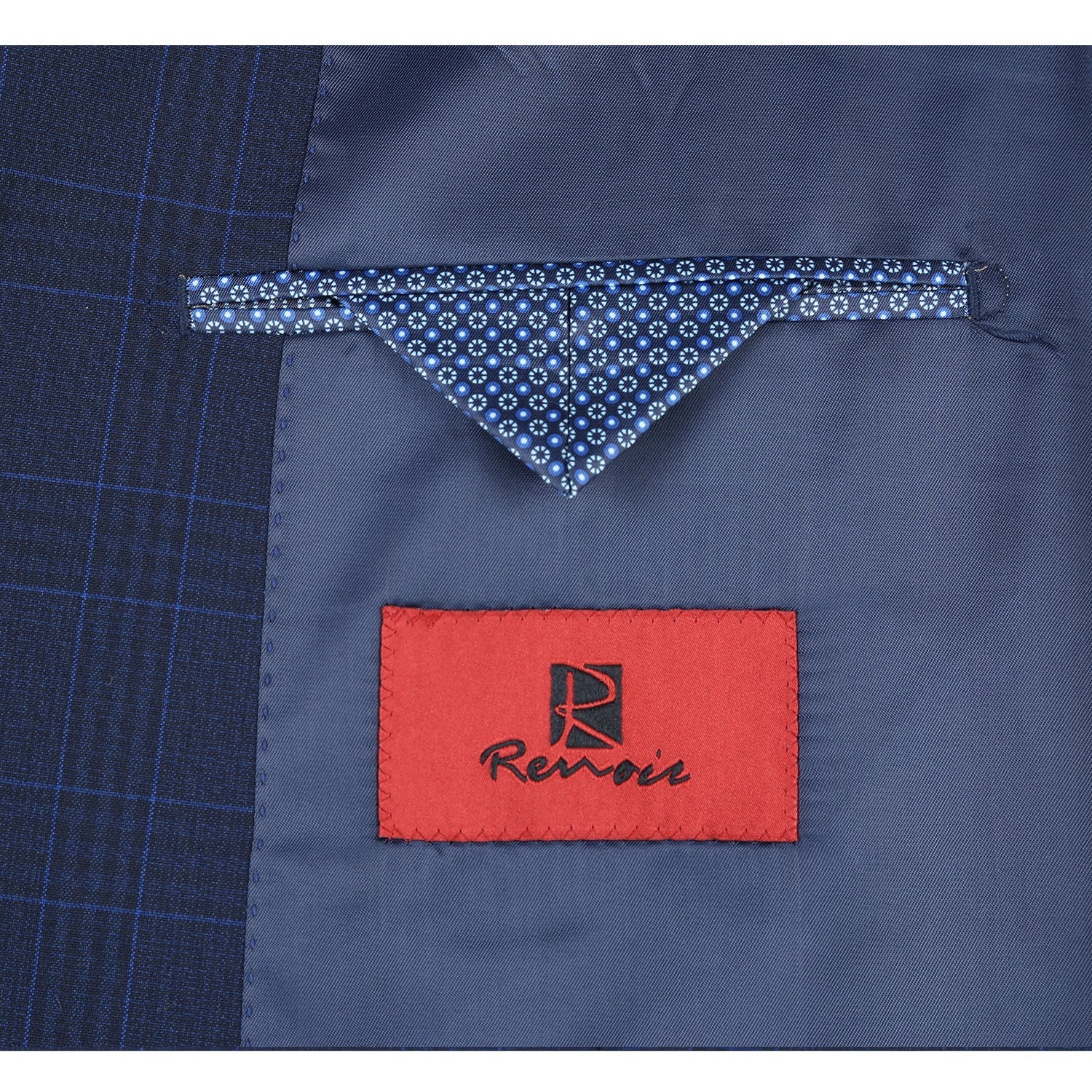 293-26 Men's Classic Fit Checked Suits - 38Lx32W