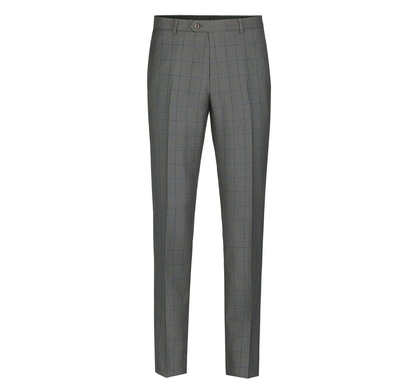 292-2 Men's Two Piece Classic Fit Windowpane Check Dress Suit - 34Sx28W
