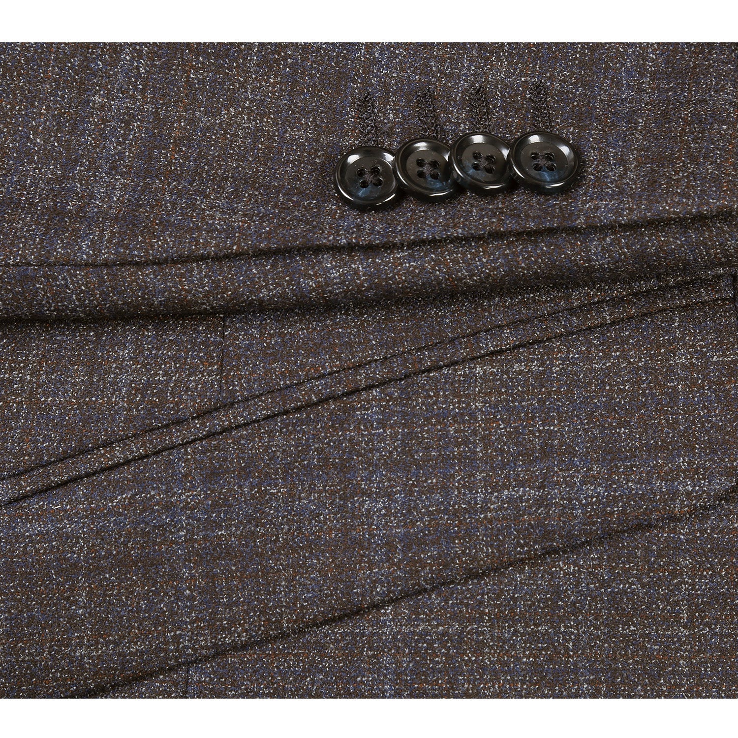 563-8 Men's Slim Fit Wool Blend Stretch Suits - 38Lx32W