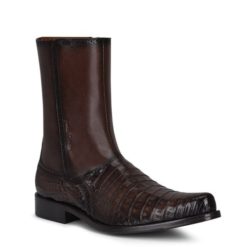 Image of brown Cuadra boots Caiman Belly Dress Boots.