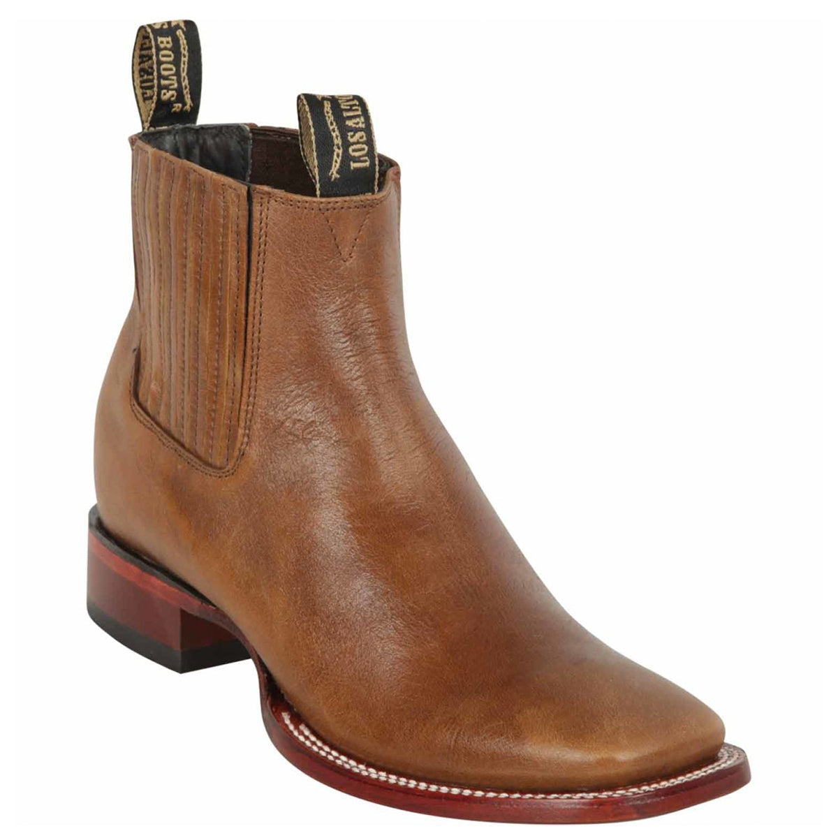 Light Brown Short Cowboy Boots - Light Brown