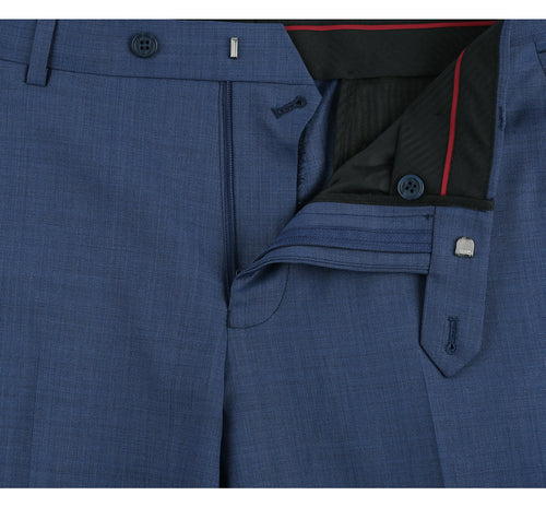 557-1 Men's 2-Piece Slim Fit Single Breasted Wool Suit