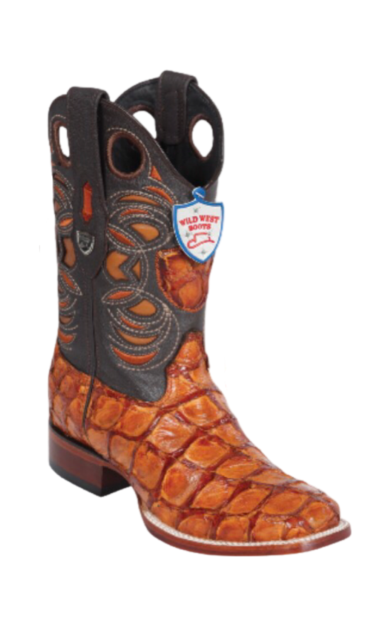 Bota de Pirarucu Original Horma Punta Recortada Wild West - 6