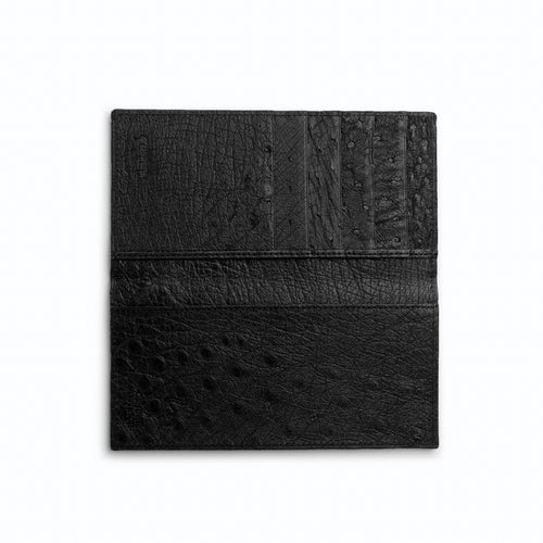 Ferrini Full Quill Ostrich Checkbook - Luxury Exotic Leather Shoes