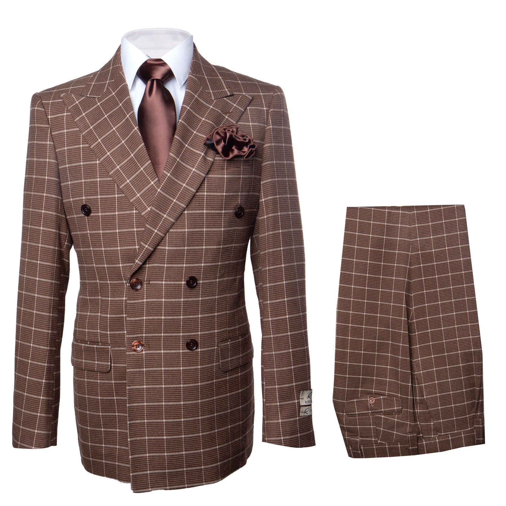 ROSSI MAN DOUBLE BREASTED SUIT ARTHUR RM2317 - 38R