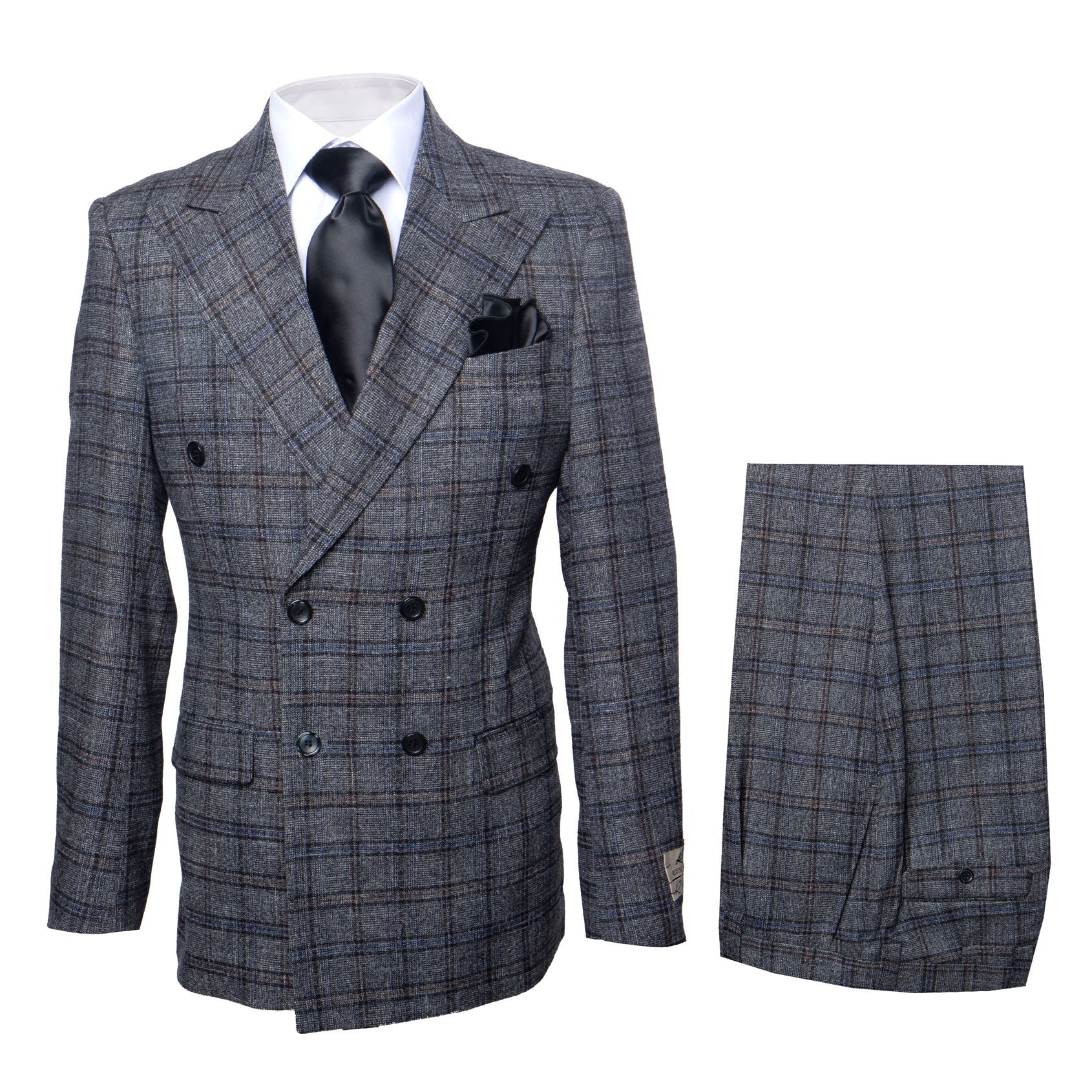 ROSSI MAN DOUBLE BREASTED SUIT ARTHUR RM2323 - 38R