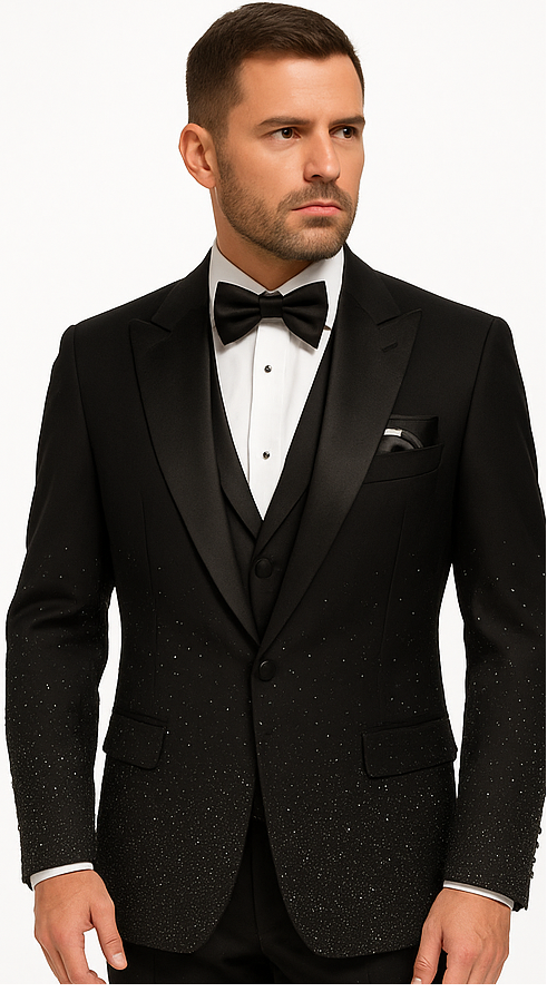 Men’s Formal Tuxedo in Black – After Six Classic Style - 36R