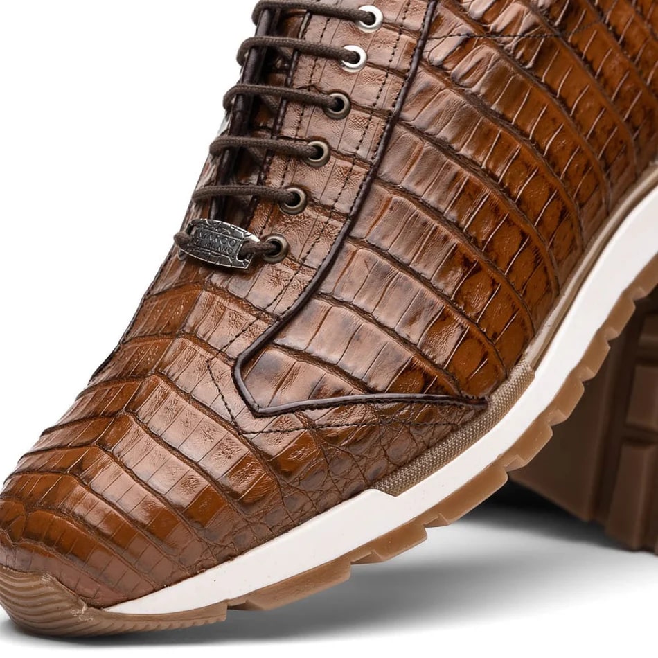 Marco Di Milano Alonzo Men's Shoes Genuine Caiman Crocodile Casual Sneakers - 8